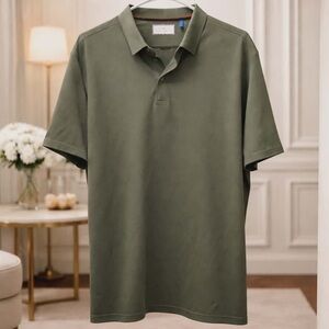 Modern Ambition Large Olive Green Polo Shirt